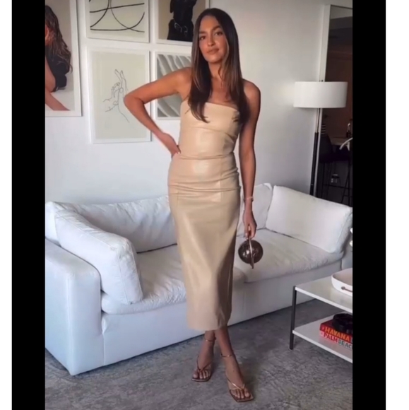 ZARA * BLOGGERS FAV FAUX LEATHER DRESS - Picture 12 of 13